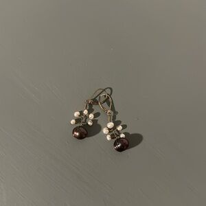 Artisan made pearl earrings